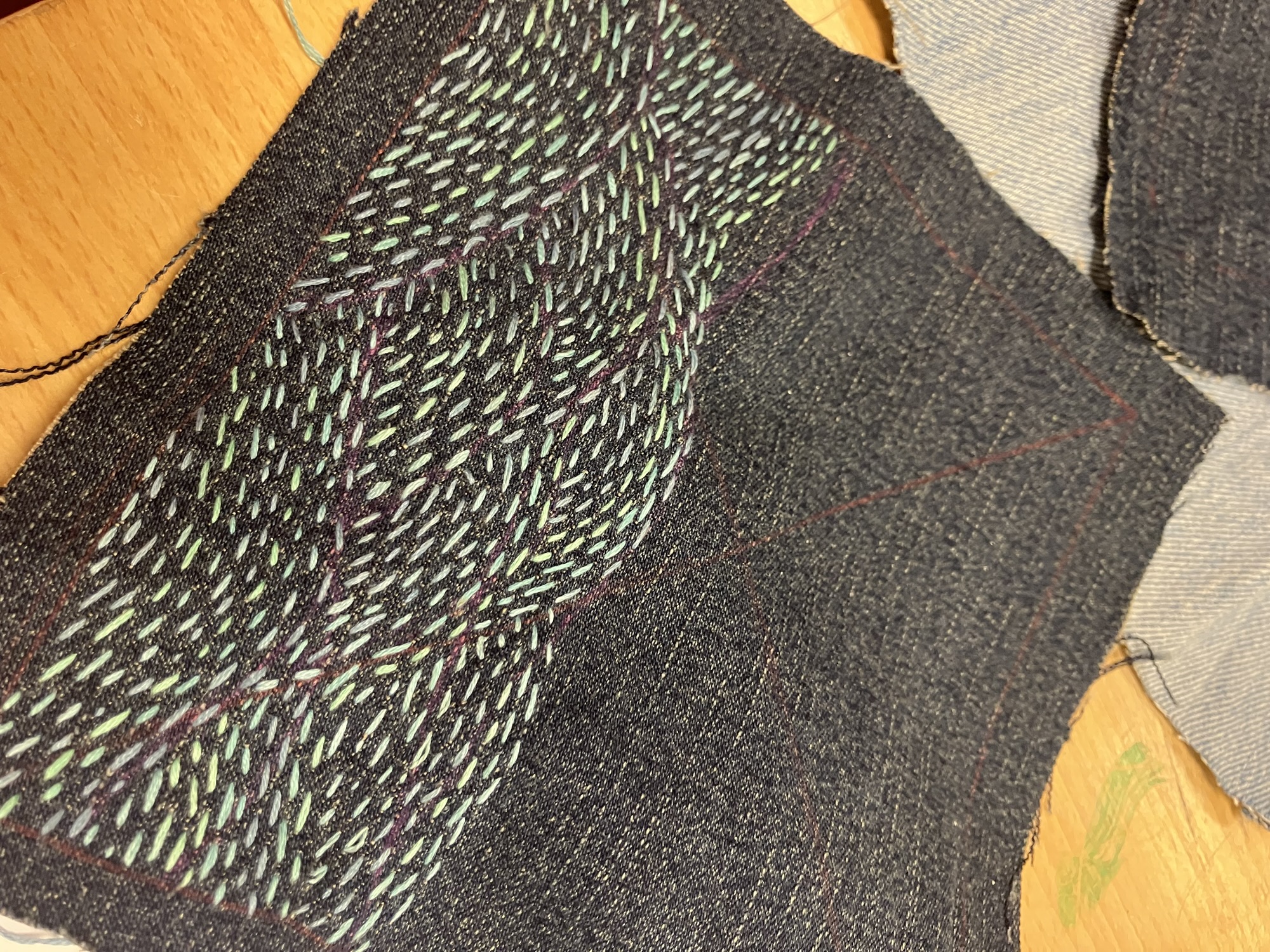 Reparere med sashiko (kursus) - Billede 20