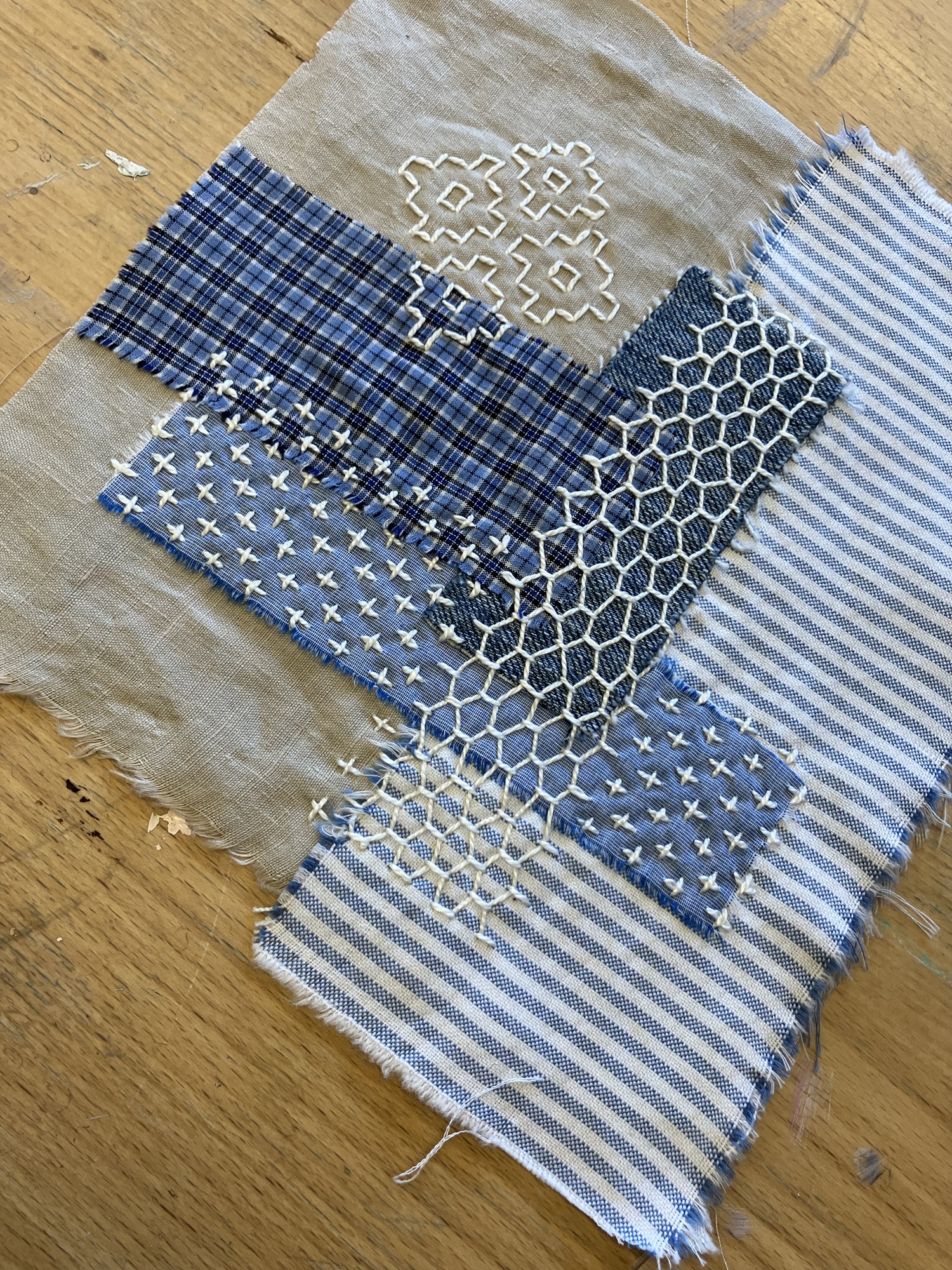 Reparere med sashiko (kursus) - Billede 23